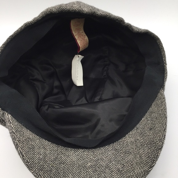 Banana Republic Herringbone Hat L/Xl 55%Wool - Picture 2 of 6